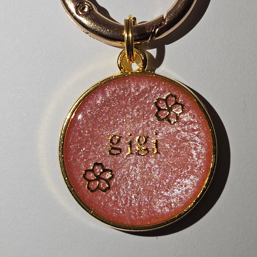 Bezel floral Tag